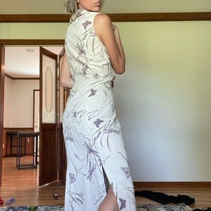 Vintage Linen maxi Dress